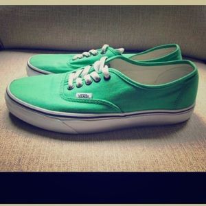 Vans. Green. St. Paddy’s day green 🎉. Size 10.